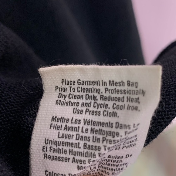 DKNY Charcoal Silk Open Front Cardigan Shawl S. V1 - Picture 5 of 8